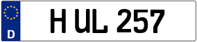Trailer License Plate